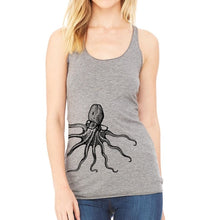 Load image into Gallery viewer, Octopus Wearing Glasses, Racerback Tank Top